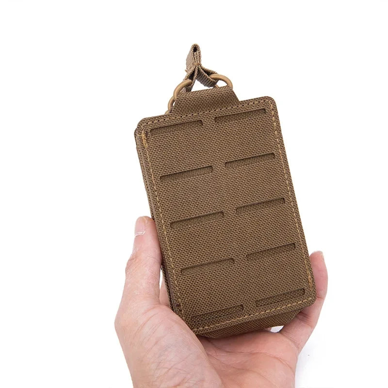 Tactical 556mm Mag Pouch Single Magazine Bag Open-Top MOLLE Bag for M4 M14 M16 AR-15 5.56MM Rifle Magazines