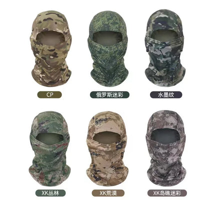 Camouflage Balaclava Cycling Full Face Mask Outdoor Sports Hunting Hiking Skiing Mask Motorcycle Helmet Inner Cap