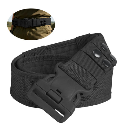 BOOIU Men's Tactical Waist Belt PP Woven Belt Multi-functional Tactical Belt For Outdoor Sports Camping Hunting Accessories