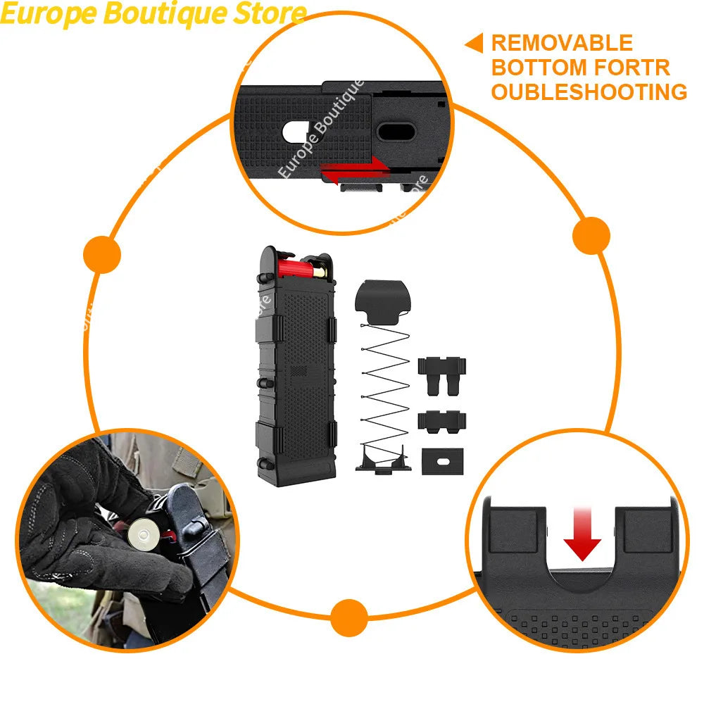 8 Round Polymer Shotgun Shell Holder Tactical Ammo Carrier Mount For Mossberg Remington Style Air Gun Accessories
