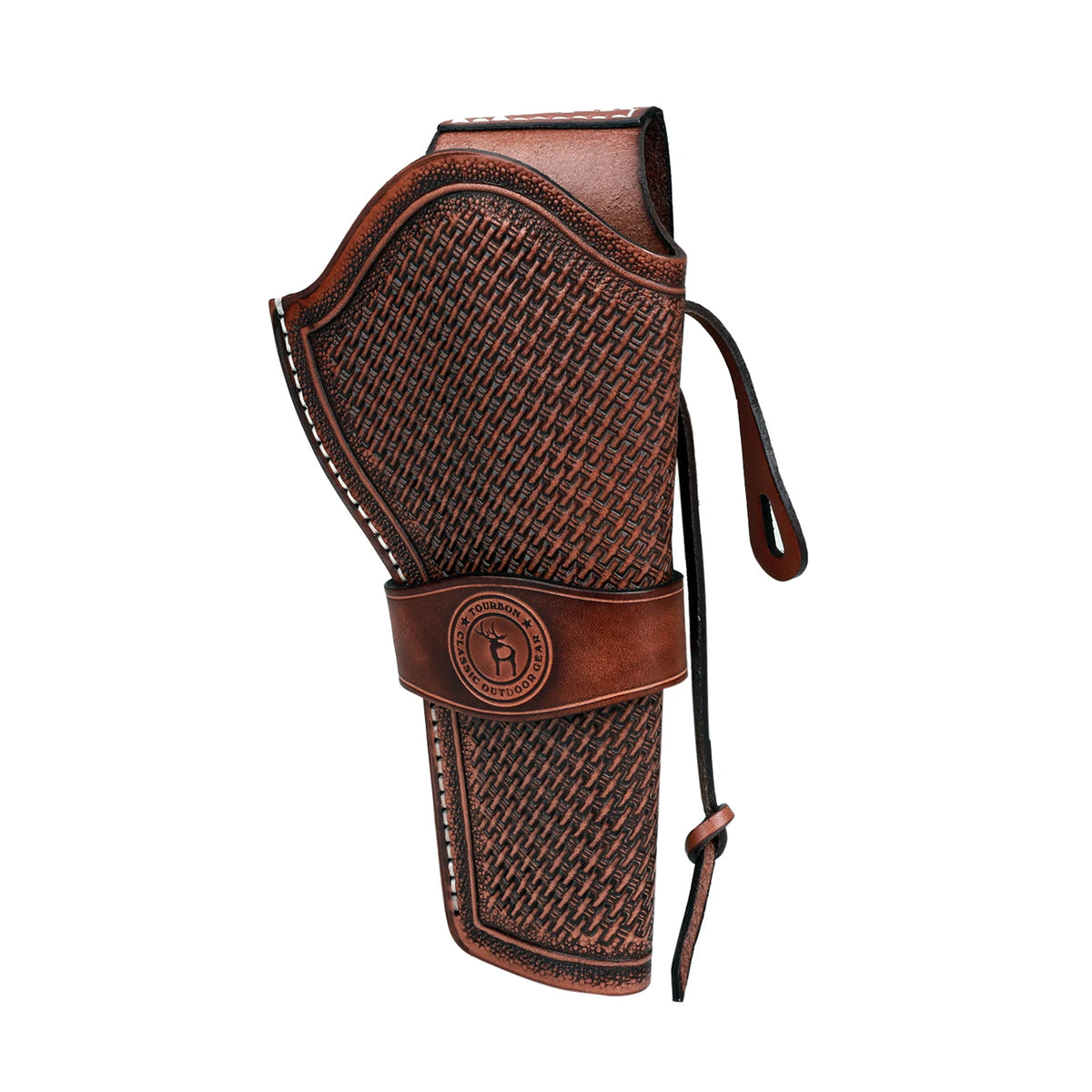Tourbon Leather Handgun Holster for Ruger .357 Revolver Pistol Carry Case Belt Pouch Brown Hunting Accessories