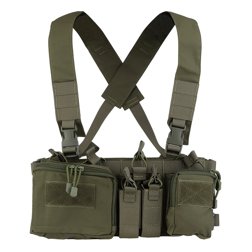 OphidiaTac D3CRH Chest Mount Vest Equipment Expanded AirsoftVest Accessories Heavy Duty Airsoft Hunting Equipment