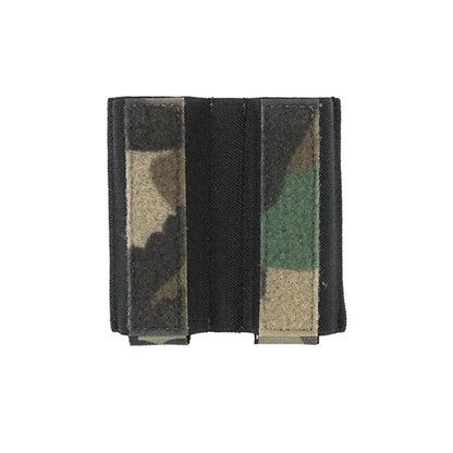 Built-In Elastic Inseert 9mm Double Magazine Pouch Bag Turnover- Double Pistol AIRSOFT 9MM MAG Tactical Vest Dope Chest Hanging