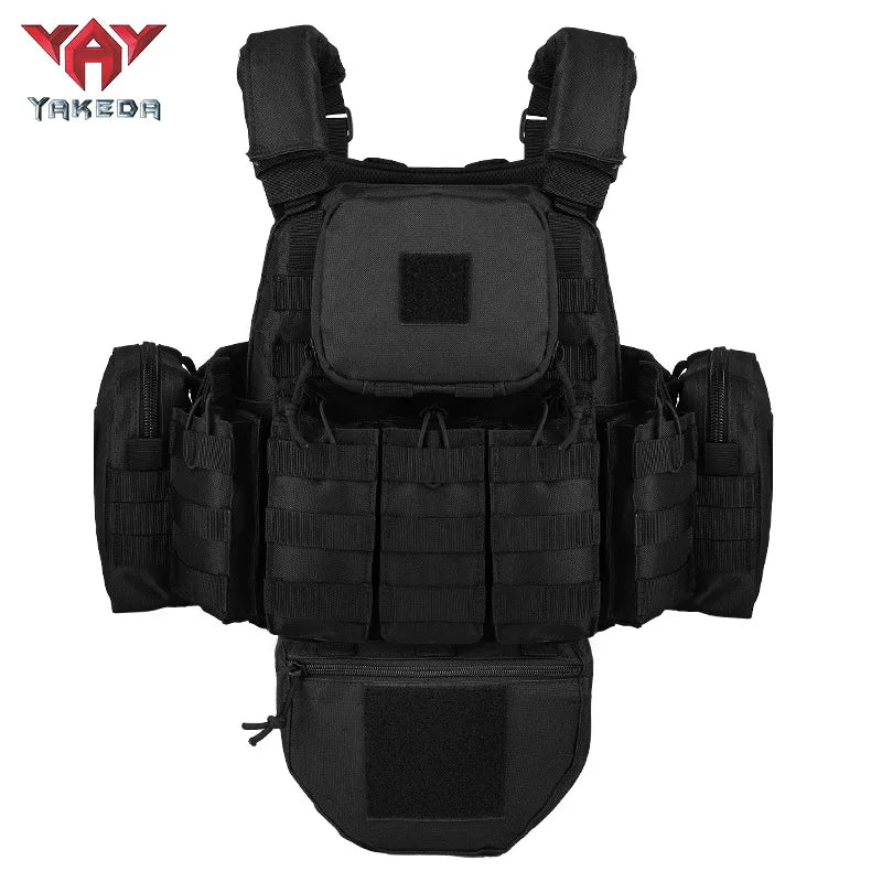 YAKEDA Camouflage Multifunctional Tactical Vest Outdoor Waistcoat Equipment Tactical Training Vest