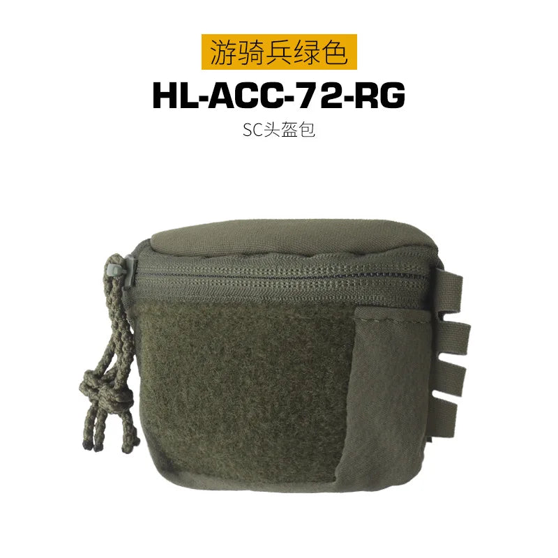 Tactical Helmet Rear Bag SC Style Brain Battery Pouch Hook&Loop NVG Battery Box Storage for Hunting Fast Helmet Gear Accessories