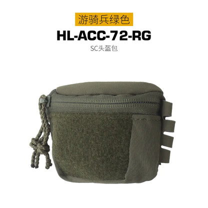 Tactical Helmet Rear Bag SC Style Brain Battery Pouch Hook&Loop NVG Battery Box Storage for Hunting Fast Helmet Gear Accessories