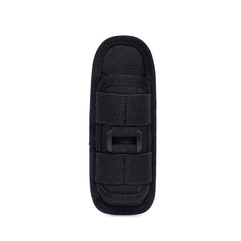 Outdoor Flashlight Pouch Belt Torch Bag Durable Hunting Lighting Accessory Survival Kits 360 Degree Holster Rotary Torch Case