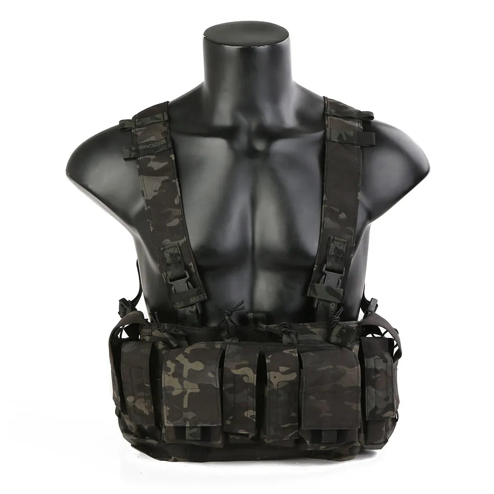 Emersongear For MF Style Tactical Chest Rig 556 762 UW Gen IV Hunting Vest Harness Split Front Carrier Camping Hiking EM7329