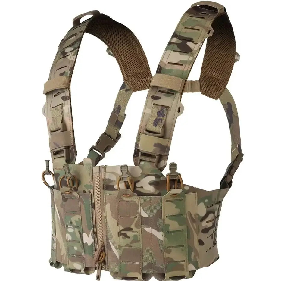 500D Nylon SF Hunting Vest for Men Adjustable Molle H-harness Chest Rigs Lightweight Airsoft Vest With M4 AR Magazine Pouch