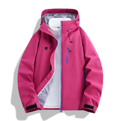 CHRLCK Men Women Hiking 3-in-1 Jackets Waterproof New Windproof Windbreaker Camping Climbing Trekking Outdoor Jacket Unisex