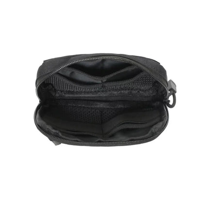 Tactical Laser Cut EDC Pouch Double Zipper Wallet Bag Outdoor Molle Admin Pouch Hiking Hunting Accessory Bag Daily Use