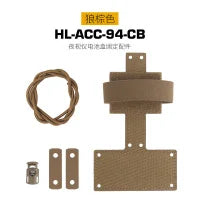 Tactical NVG Battery Box Mounting Kit Helmet Accessory Secure Fixation Holder for Night Vision Goggles Battery Storage Gear