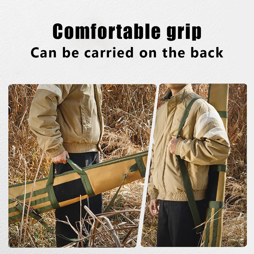 130cm Gun Bag Case Rifle Bag Tactical Soft Gun Case Airsoft Rifle Carry Shoulder Bag Long Handbag for Hunting Accessory