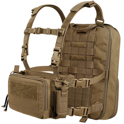 KRYDEX 500D Nylon Tactical D3 Flatpack Backpack Bag with D3CR Chest Rig Vest Magazine Pouch Hunting Outdoor Airsoft Gear