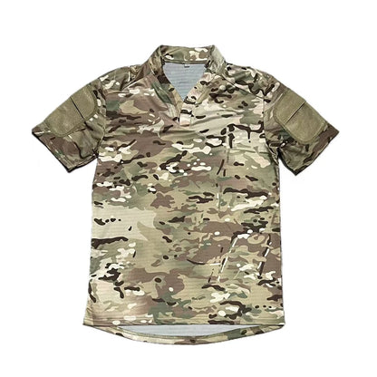 Short Sleeve Velocity Style Rugby Shirt Quick Dry Tactical Short Sleeve T-shirt CAG Love Outdoor Sport