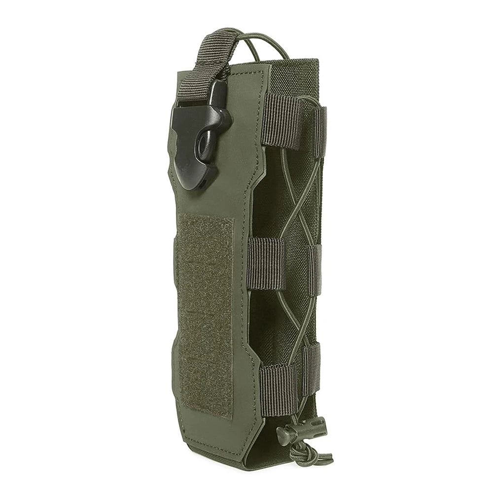 Laser Cut Design Molle Adjustable Water Bottle Holder Outdoor Sport Tactical Bottle Pouch for Backpack Belt Molle Radio Pouch