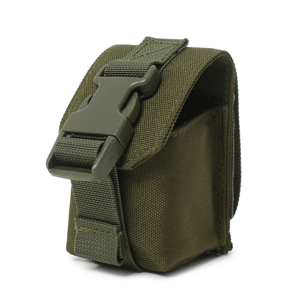 Tactical Molle Grenade Pouch Single Frag Grenade Flash Bag EDC Tool Bags Magazine Pouch for Hunting Shooting Airsoft Equipment