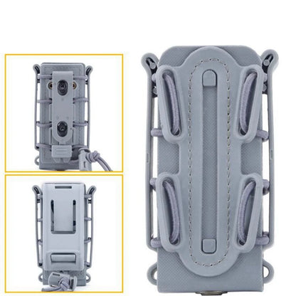 Tactical Molle 9mm Magazine Pouch Pistol Mag Holder with Belt Clip for Glock 17 19 Beretta M9 Fastmag Soft Shell Holster Hunting