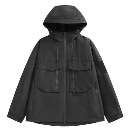 CHRLCK Men's Hiking Jacket Waterproof Camping Trekking Fishing Oilproof Jackets Outdoor Sport Windbreaker Autumn Unisex