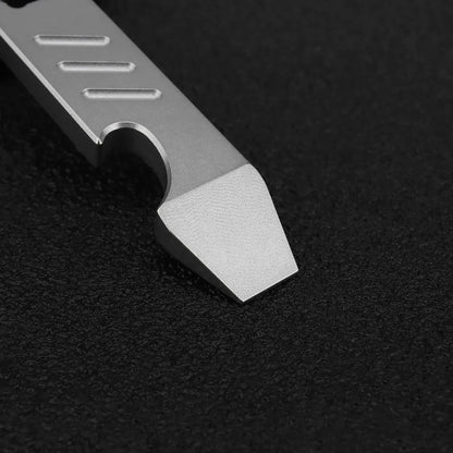 Titanium Mini Bottle Opener Multi-Tool Titanium Alloy Outdoor EDC Key Chain Accessories