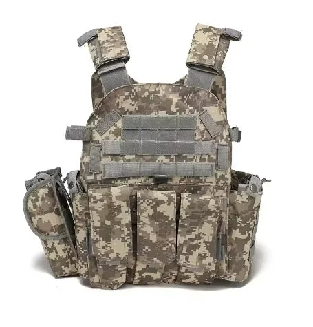 2 Nylon Tactical Vest Body Armor Hunting Carrier Airsoft Accessories Men Combat  Camo Military Army Vest Outdoor CS Hunting
