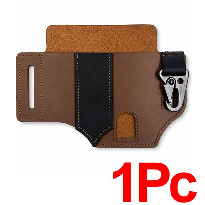 PU Tactical Waist Bag Wear Resistant Case with Hook Shockproof Anti Theft Tool Pouch Outdoor Hunting Portable EDC Holster