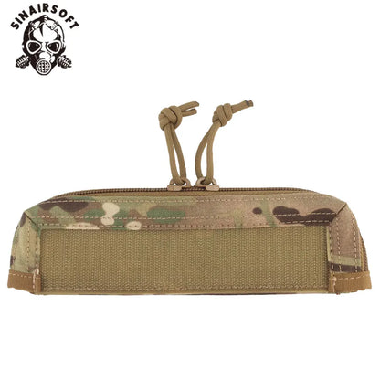 Tactical Micro Fight Chassis Pocket For MK3 MK4 Storage Bag Chest Rig Double Zip Cover Hunting Vest Accessories
