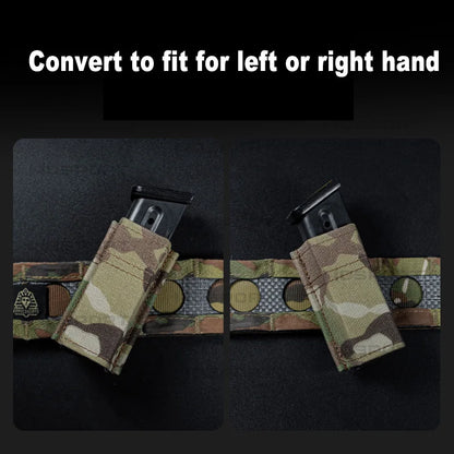 Tactical 9mm Magazine Pouch FAST Multi-Angle Single Mag Holster Bag for G17 M9 Universal Hunting Mag Case