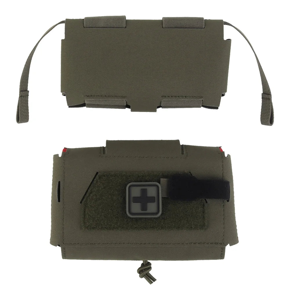 OPHIDIANTAC Compact Trauma Kit MOLLE Quick First Aid Bag Survival two-piece System Med Roll Carrier Hypalon tote bag