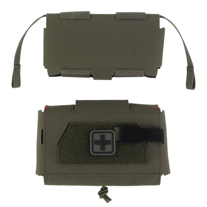 OPHIDIANTAC Compact Trauma Kit MOLLE Quick First Aid Bag Survival two-piece System Med Roll Carrier Hypalon tote bag