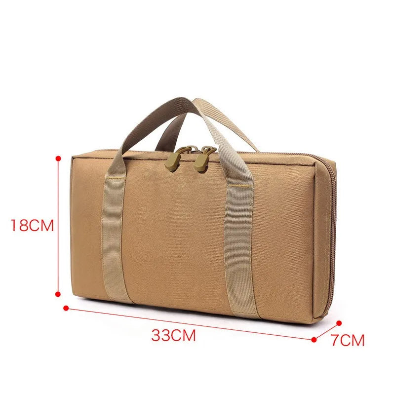 Tactical Pistol Gun Carry Bag Case Universal Handgun Bag Glock 17 1911 Beretta Hunting Molle Storage EDC Portable Bag