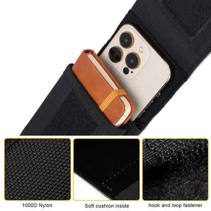 Molle Double Layered Cell Phone Pouch Waist Bag Tactical EDC Pouch Holder Outdoor Hiking Accessories Camping Mobile Phone Pack