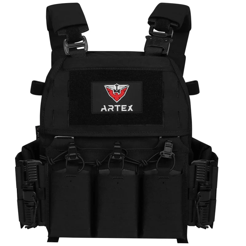 ARTEX 8315T Cycling Vest Outdoor Riding Gear MOLLE Style Vest Quick Release Design Laser Cut Style Storage Gear for Bike Sports