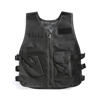 Tactical Children Vest Boy Girl Camouflage CS Game Vest Kids Hunting Cosplay Fishing CS Fans Outdoor Clothing for 3-6 Years