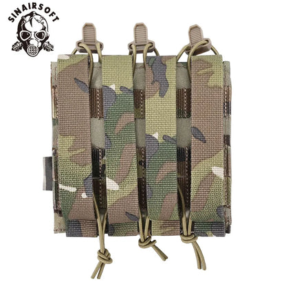 SINAIRSOFT Tactical MP5 MP7 Magazine Pouch With Elastic Retention Straps For Vest Chest Rig Accessories