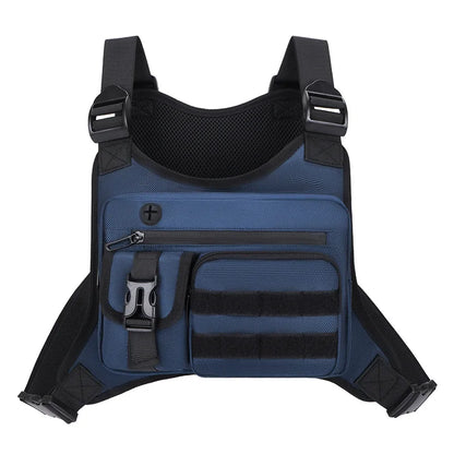 Outdoor Tactical Vest Multi-Functional Waterproof Wear-resistant Backpack Men's Tactical Chest Bag for Hunting Fishing Camping