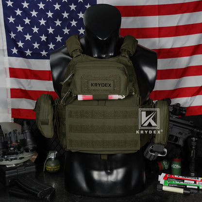 KRYDEX Tactical Admin Front Pocket Pouch Chest Bag MOLLE Utility Tool Pouch for Vest and Chest Rig Camping Outdoor Accessories