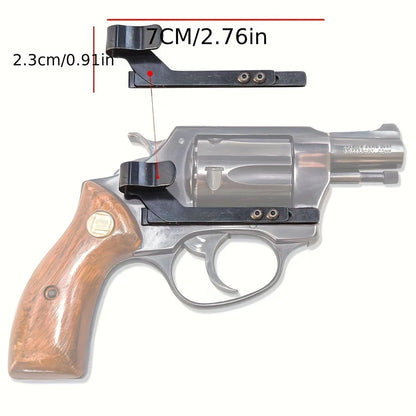 Universal Gun Belt Clip for Revolvers, Minimalist Inside Waistband Concealed Carrying for IWB Holster Clip, Ambidextrous Design