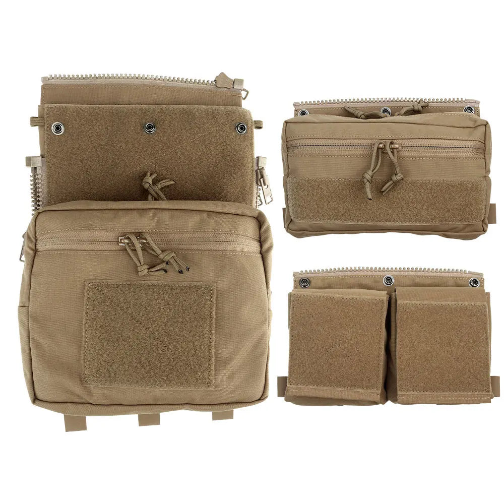 Tactical Panel Backpack Plate Carrier Expansion Pouch Bag Hunting Airsoft Vest Accessories for LV-119 Assault Vest Panel