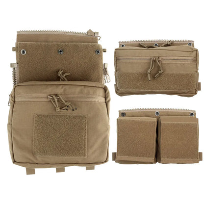 Tactical Panel Backpack Plate Carrier Expansion Pouch Bag Hunting Airsoft Vest Accessories for LV-119 Assault Vest Panel