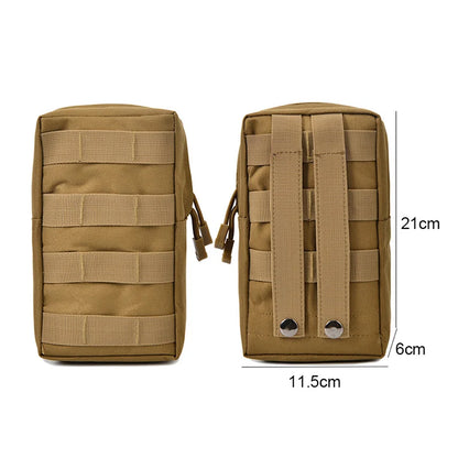 Outdoor Molle Pouch EDC Tool Bag Waterproof Nylon Multi Purpose Small Pack Universal Hunting Camping Bag Outdoor Equip