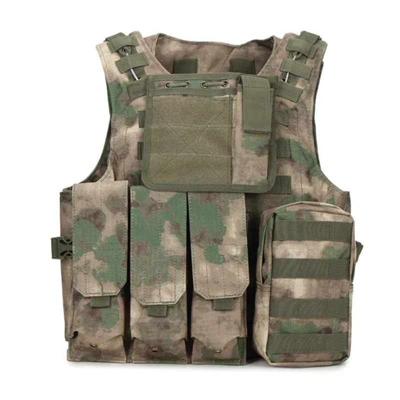 Tactical Vest CS Game Airsoft Assault Molle Vest Equipment Outdoor Clothing Hunting Camouflage Vest Combat Security Waistcoat
