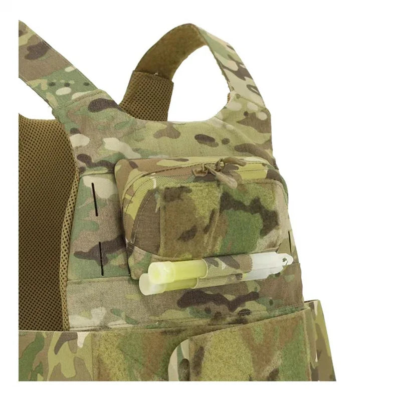 Tactical Admin Bag Vest Chest Hanging Expansion Molle Panel Map Pouch Multicam Attachment Sundry Bag