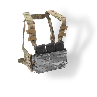 MILITECH Harness Chest Rig Kit For ARC V2 Plate Carrier Tactical Vest Placard