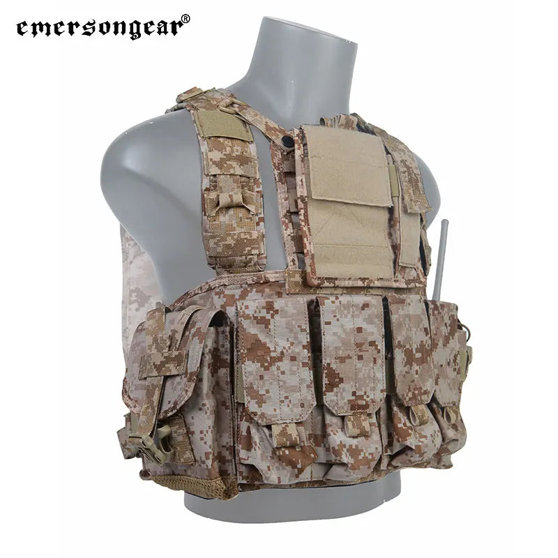 Emersongear For RRV Hunting Vest W/ Magazine GP Pouchs Lightweight Set Training Combat Hunting Hiking Trekking Nylon