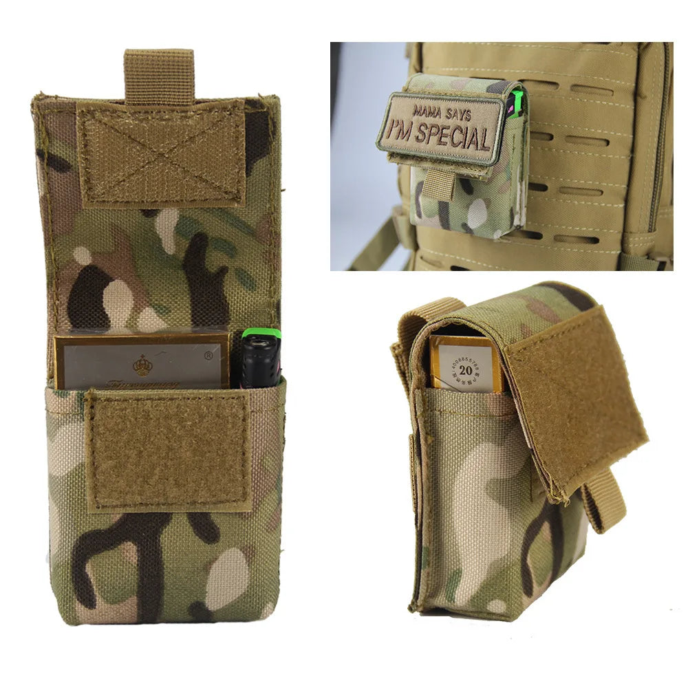 Small Utility EDC Gadget Gear Bag Molle Tactical Pouch Cigarette Holder Case Belt Bag Hunting Organizer Bag