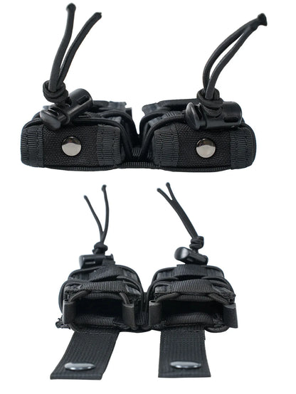 1pc MOLLE Mag Pouch FAST 9MM Double Mag Bag Hunting CS Games Air Soft Holder With Nylon Support Clip