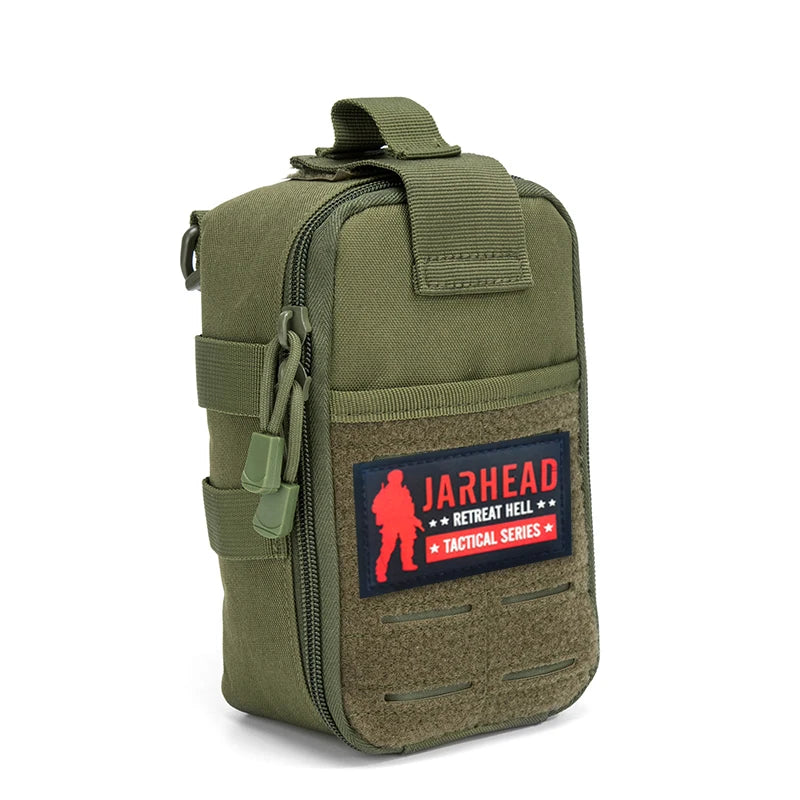 Tactical MOLLE EDC Pouch 600D Nylon Water Resistant Utility Organizer Bag for Outdoor Hiking Camping Travel