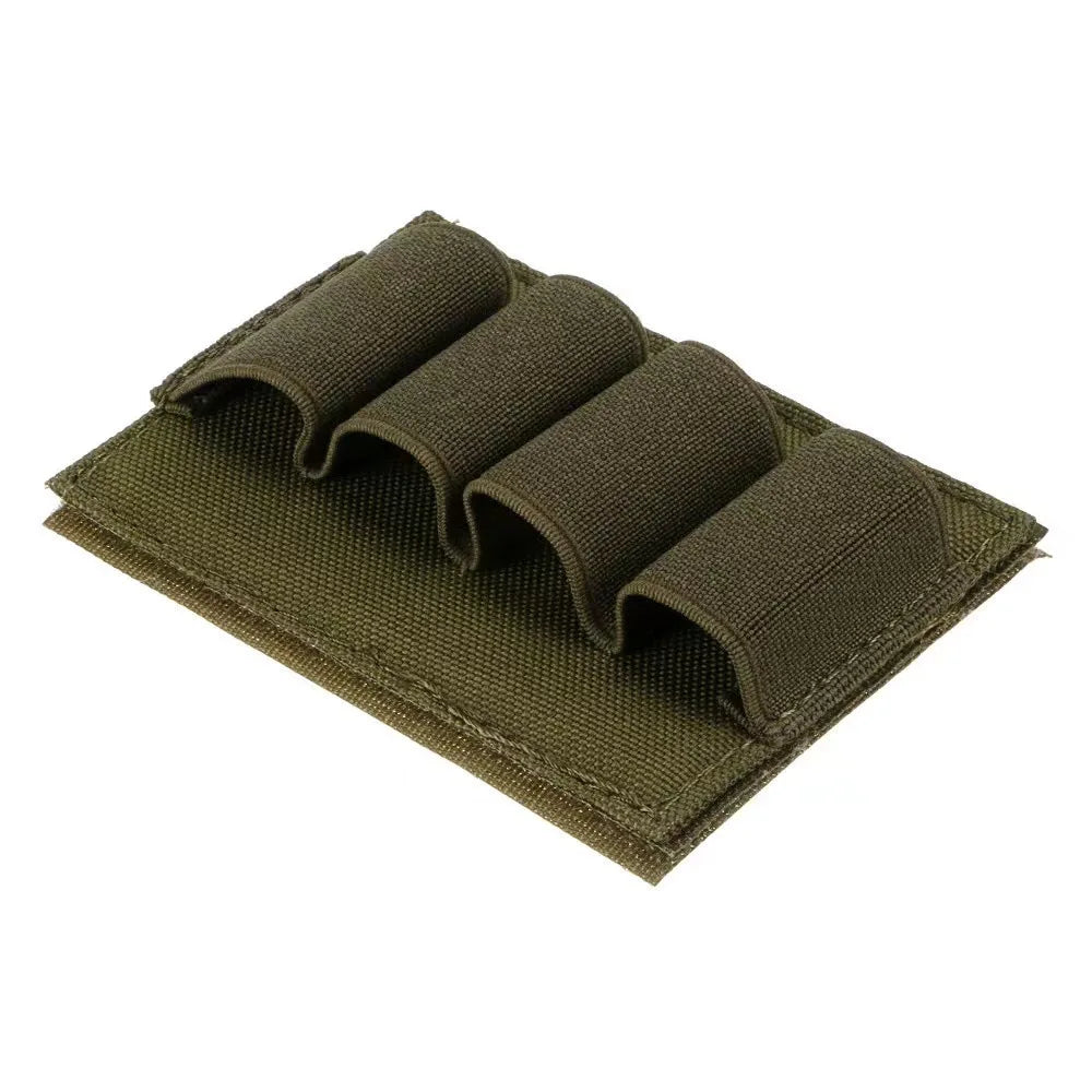 1PC Outdoor 4‑Hole Velcro Tactical Tool Pouch Multifunctional Expansion Bullet Bag Bulk Storage Utility Backpack Accessory Bag