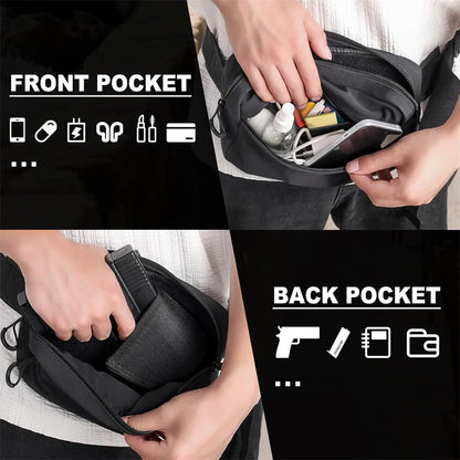 Concealed Carry Gun Bag Pistol Handgun Waist Holder Pouch Tactical EDC Fanny Pack with Gun Holster Universal Shoulder Gun Bag